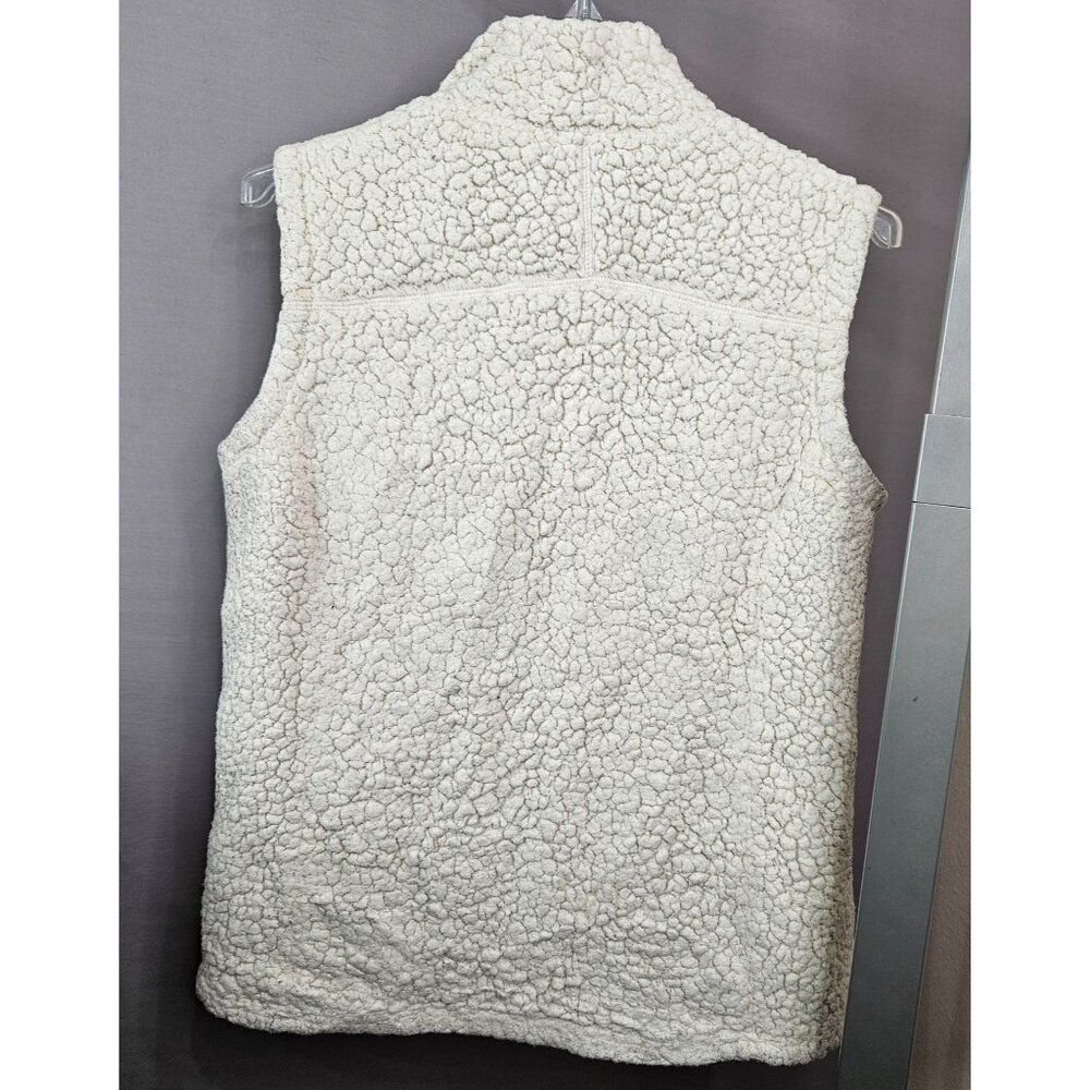 Womens Vest Jacket Royal Robbins M Grey Sherpa Fleece Urbanesque Zipper Pocket - Picture 2 of 8